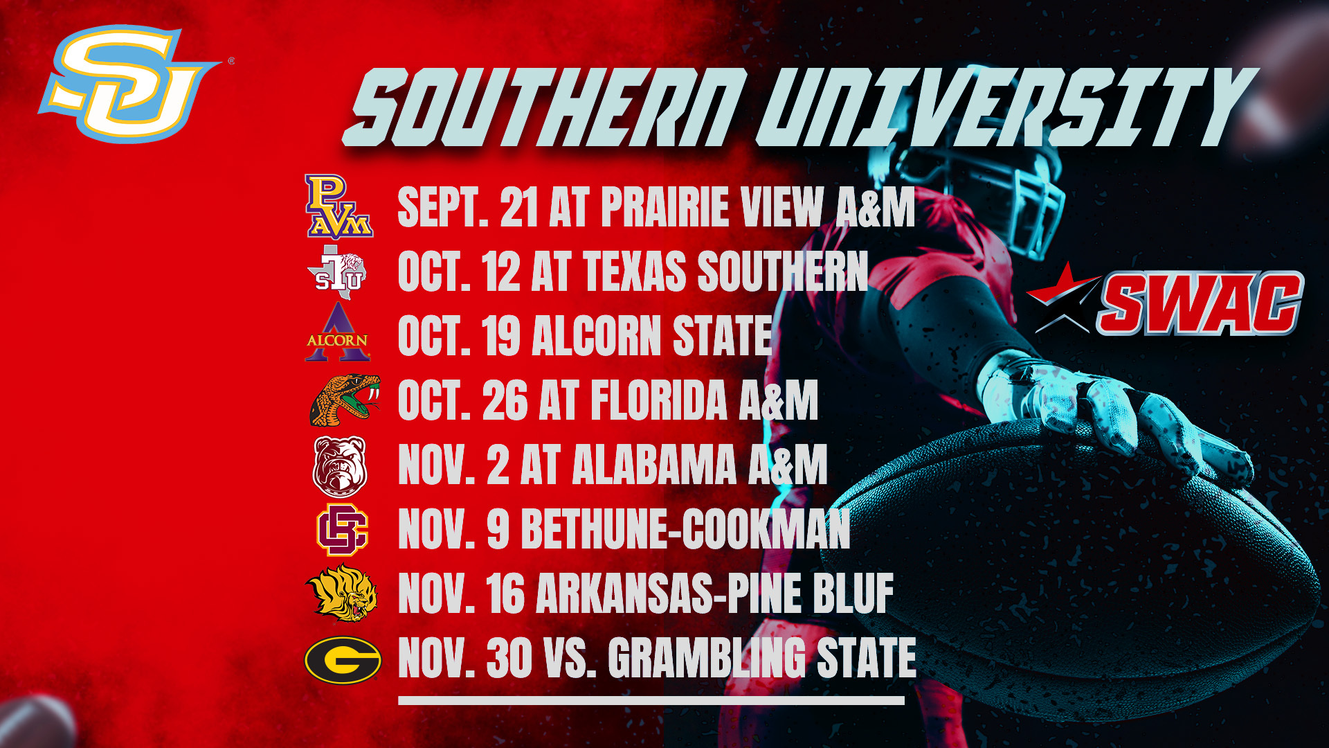 2024 SWAC Football Schedule Reveal In The Black Net