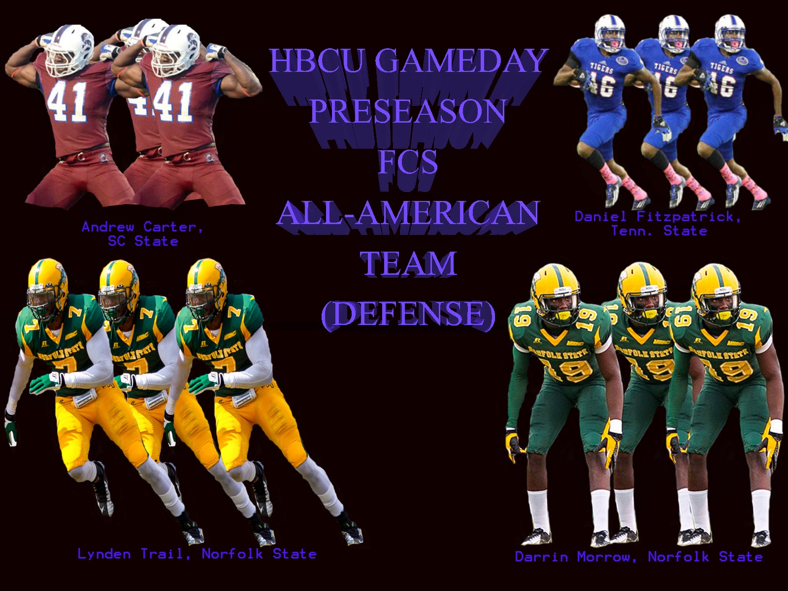 HBCU Gameday's Preseason FCS AllAmerican Team (Defense) HBCU Gameday