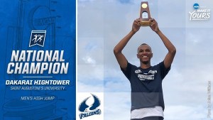 Saint Augustine’s claim national championship in high jump