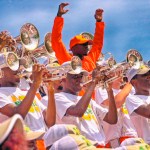 Florida A&M Marching 100 performs a New Edition Medley