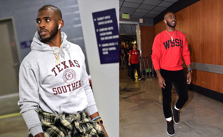 Chris Paul Wore a Custom Jacket Representing All 107 HBCUs During