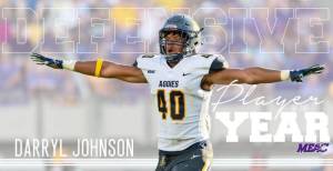 A&T’s Darryl Johnson named MEAC Defensive Player of The Year