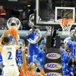 Hampton wins first Big South Tournament game, will face D1’s top scorer next