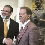 Nick Saban spends the afternoon at Grambling