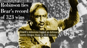 Eddie Robinson ties Bear Bryant as GSU downs OSU