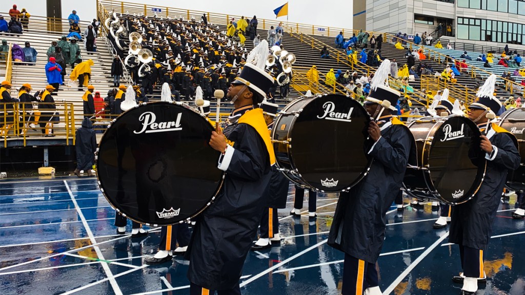 HBCU bands Blue and Gold Marching Machine North Carolina A&T