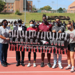 More than 160 NCCU student-athletes march to the polls