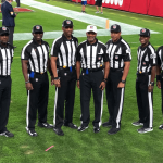 Sports world reacts to all-black referees on MNF