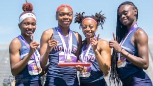 Howard track qualifies for nationals in 4×400