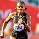 Cambrea Sturgis, Quanera Hayes advance in 200m