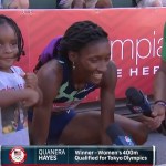 Like Allyson Felix, Quanera Hayes is mom and track star