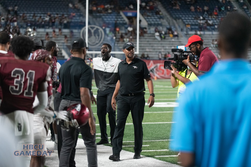 NCCU head coach Trei Oliver