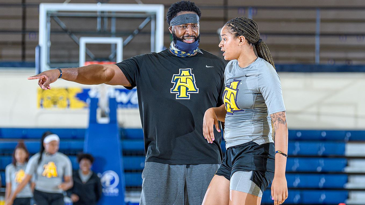 North Carolina A&T coach Tarell Robinson