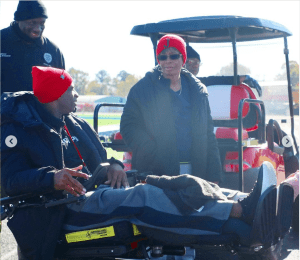 Deion Sanders visited by mom as he returns to practice