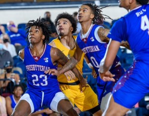 NC A&T men prevail in historic Big South opener