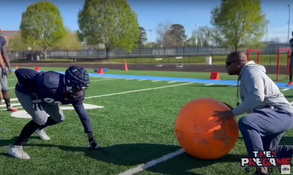 Jackson State University player drills