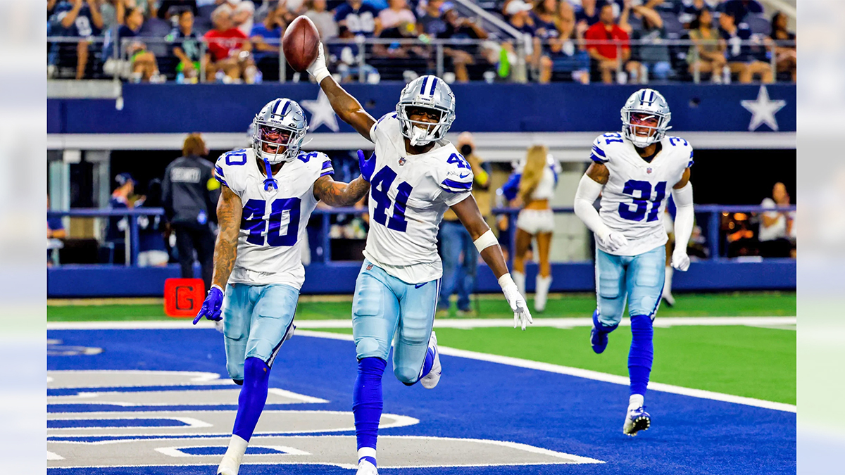 Dallas Cowboys safety Markquese Bell (41) is seen after an NFL