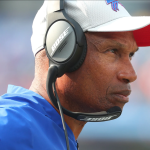 Leslie Frazier taking a break from the Buffalo Bills