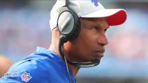 Leslie Frazier taking a break from the Buffalo Bills