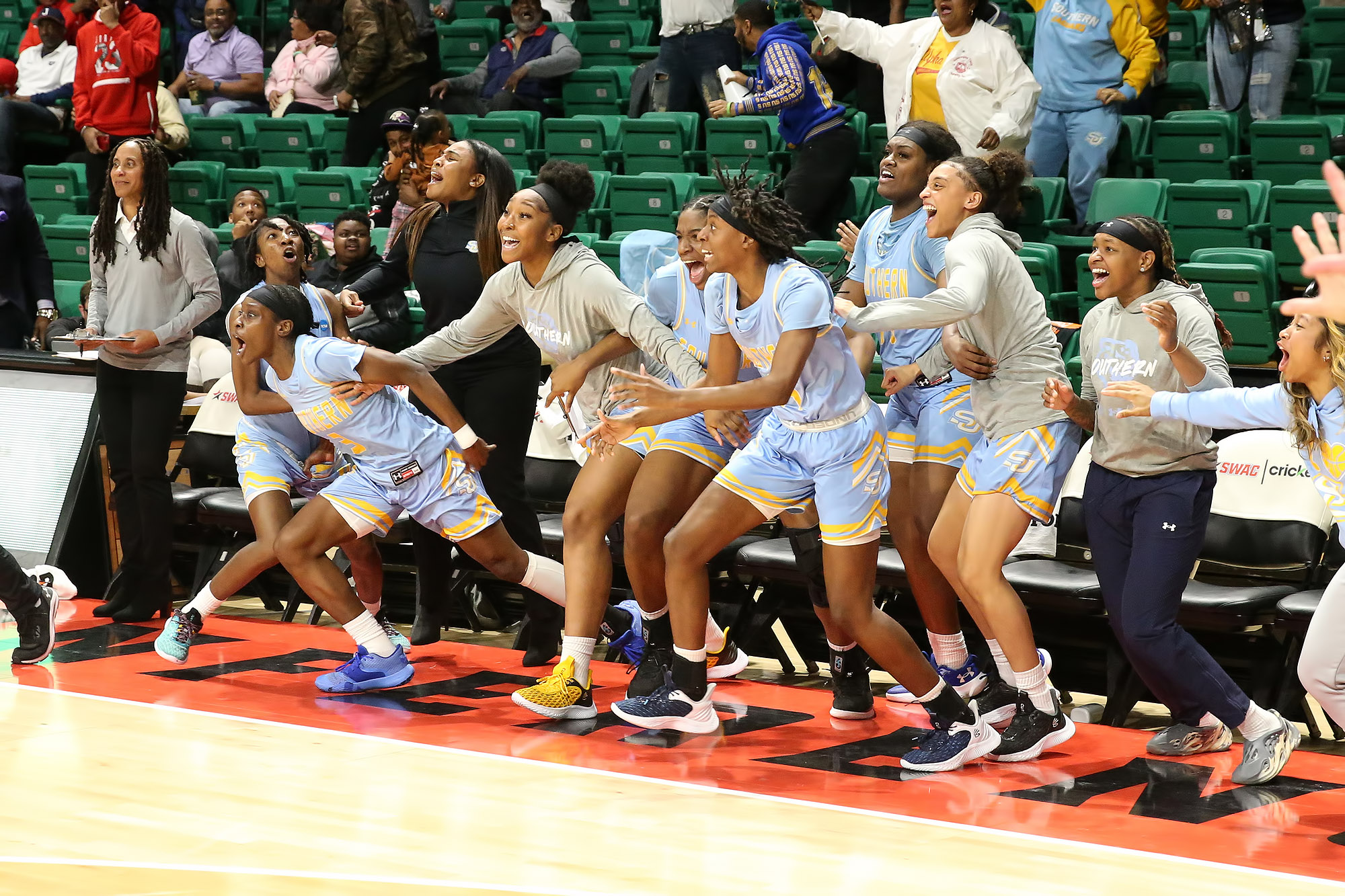 Southern Upsets Jackson State By Buzzer Beater In SWAC Tourney   2023SWAC WSemi2 JSU SU 4019 