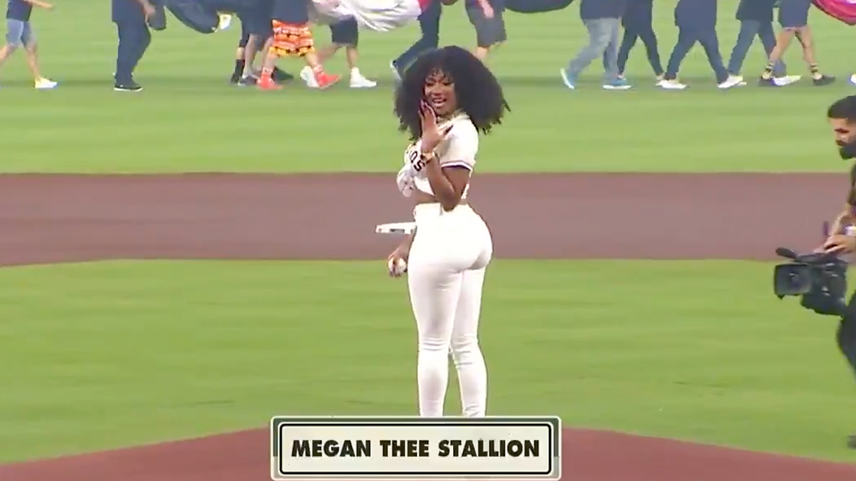 Megan Thee Stallion Throws Out First Pitch At The Houston Astros