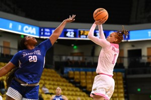 Hampton WBB gets knocked out of CAA Tourney by Towson