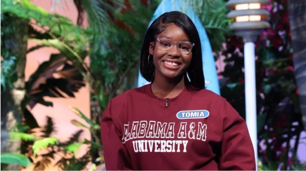 Alabama A&M Wheel of Fortune Tomia Gordon