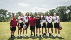 Shaw grad works with NFL’s Commanders as coaching intern