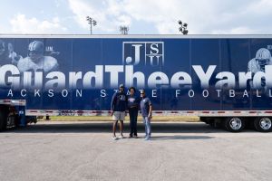 Jackson State football reveals brand new equipment truck