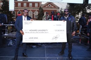 Diddy makes $1 million donation at Howard University