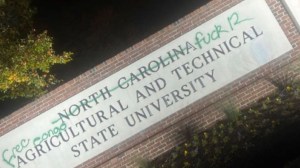 North Carolina A&T sign vandalized during homecoming