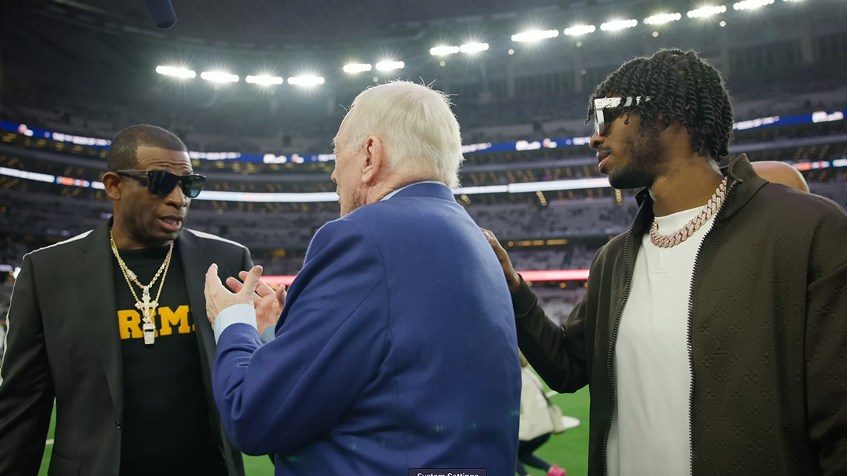 Deion Sanders, Shedeur Sanders, Jerry Jones