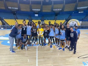 Rapper Boosie stops by Southern University hoops practice