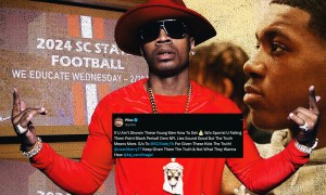 Plies amplifies SC State football message on athlete graduation