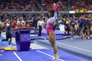 HBCU gymnastics freshman, champ Kyrstin Johnson inspiring future