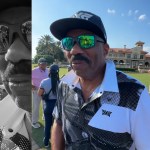 Steve Harvey congratulates HBCU golfers