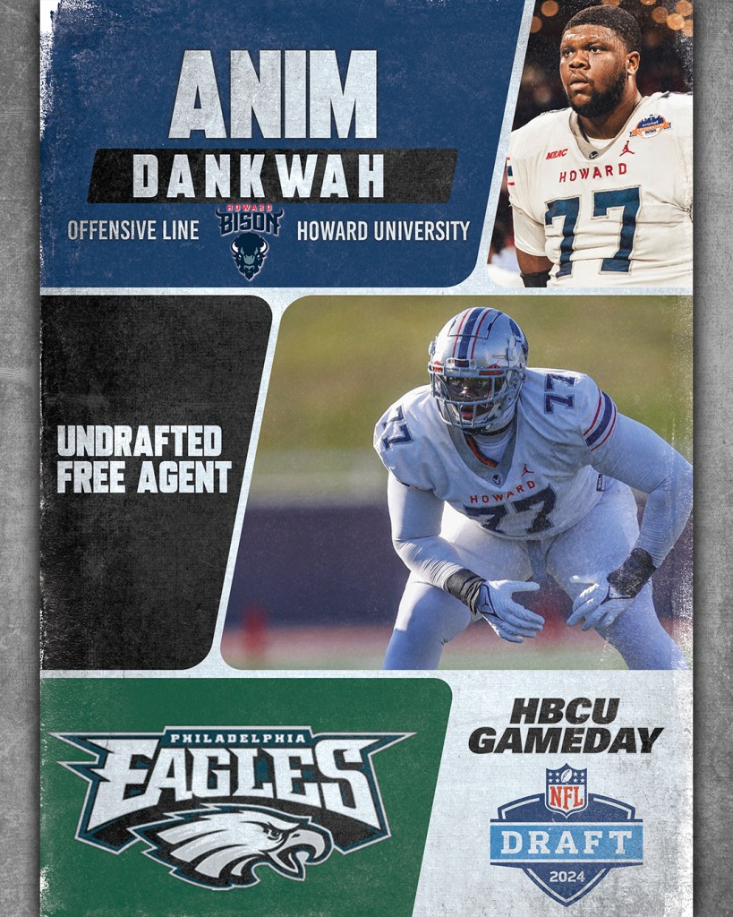 HBCU Anim Dankwah Howard University Philadelphia Eagles NFL