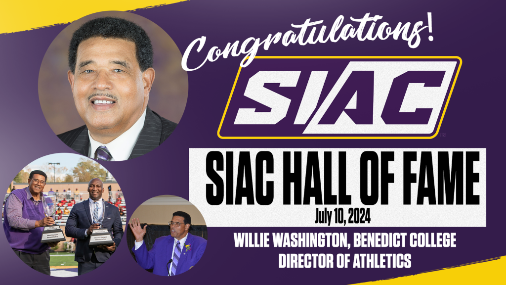 HBCU Benedict College SIAC Willie Washington Hall of Fame 