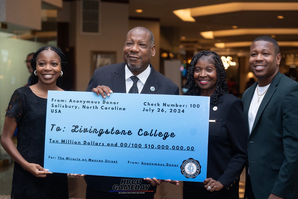 HBCU Livingstone College donation anonymous donor