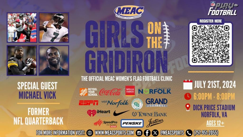 HBCU NFL Michael Vick MEAC  Girls on the Gridiron
