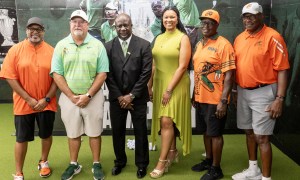 HBCU National Champs get indoor putting practice green