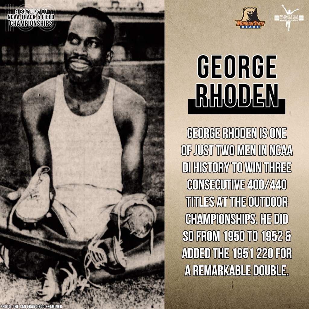 HBCU George Rhoden Morgan State University Jamaica track and field