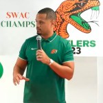 Patrick Crarey makes first public address as FAMU head coach