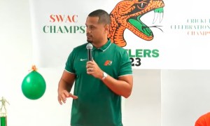 Patrick Crarey makes first public address as FAMU head coach