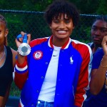 Olympic Silver Medalist visits hometown HBCU track team