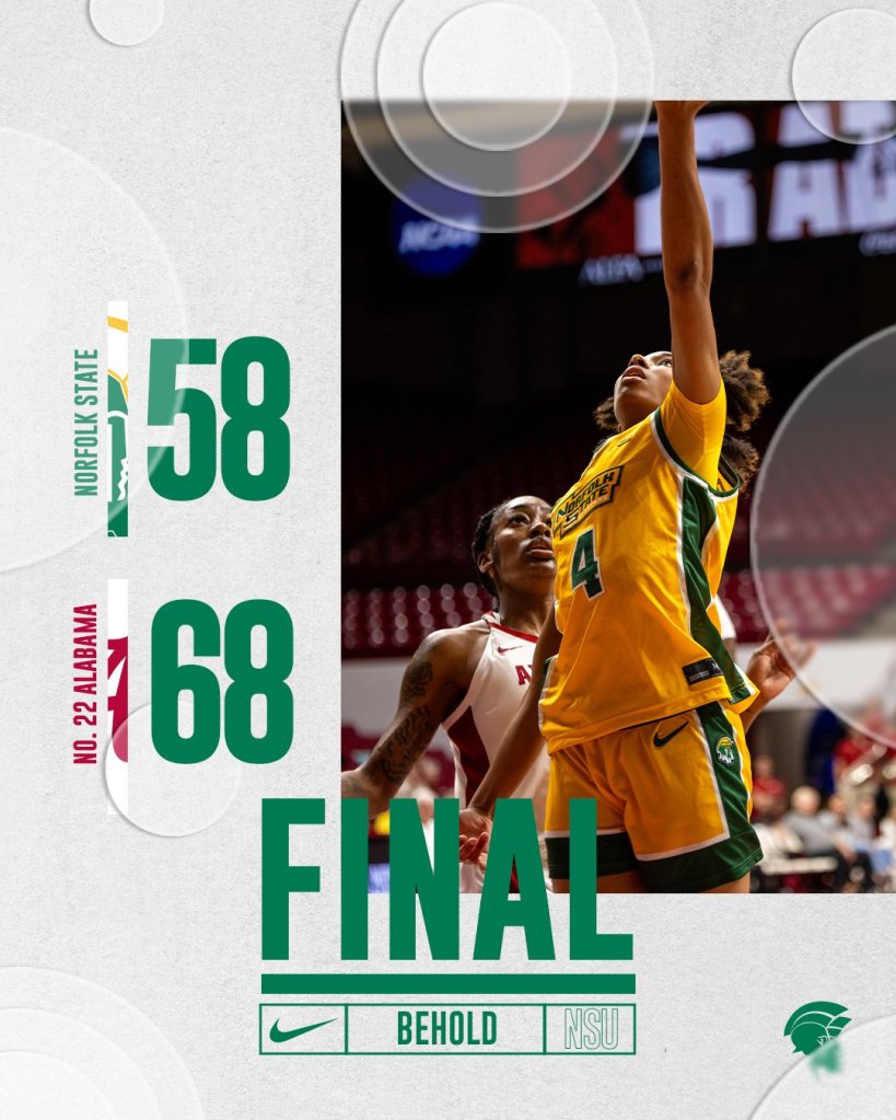 HBCU Norfolk State women's basketball Alabama SEC