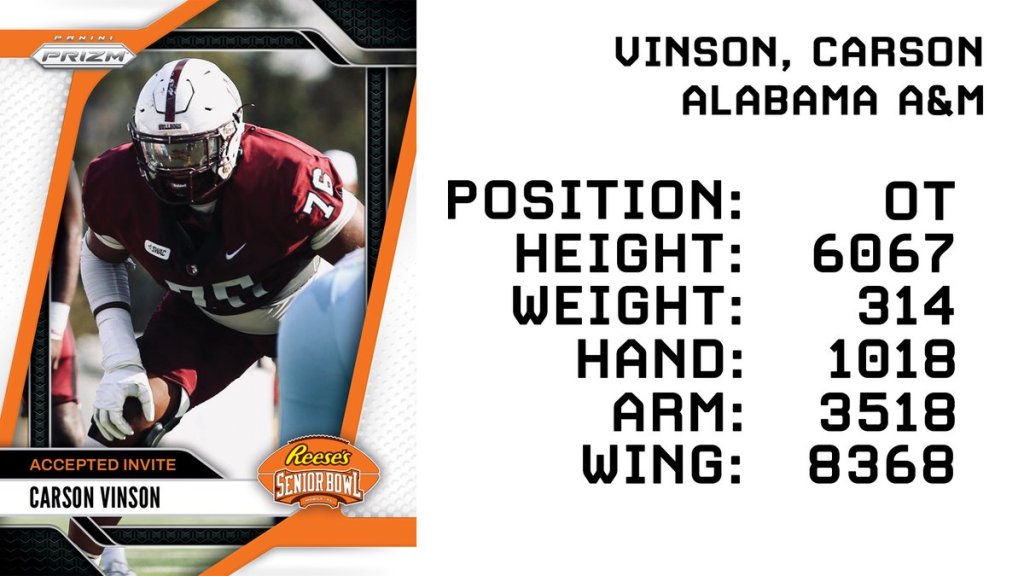 Carson Vinson, NFL Draft, HBCU, SEC, NFL