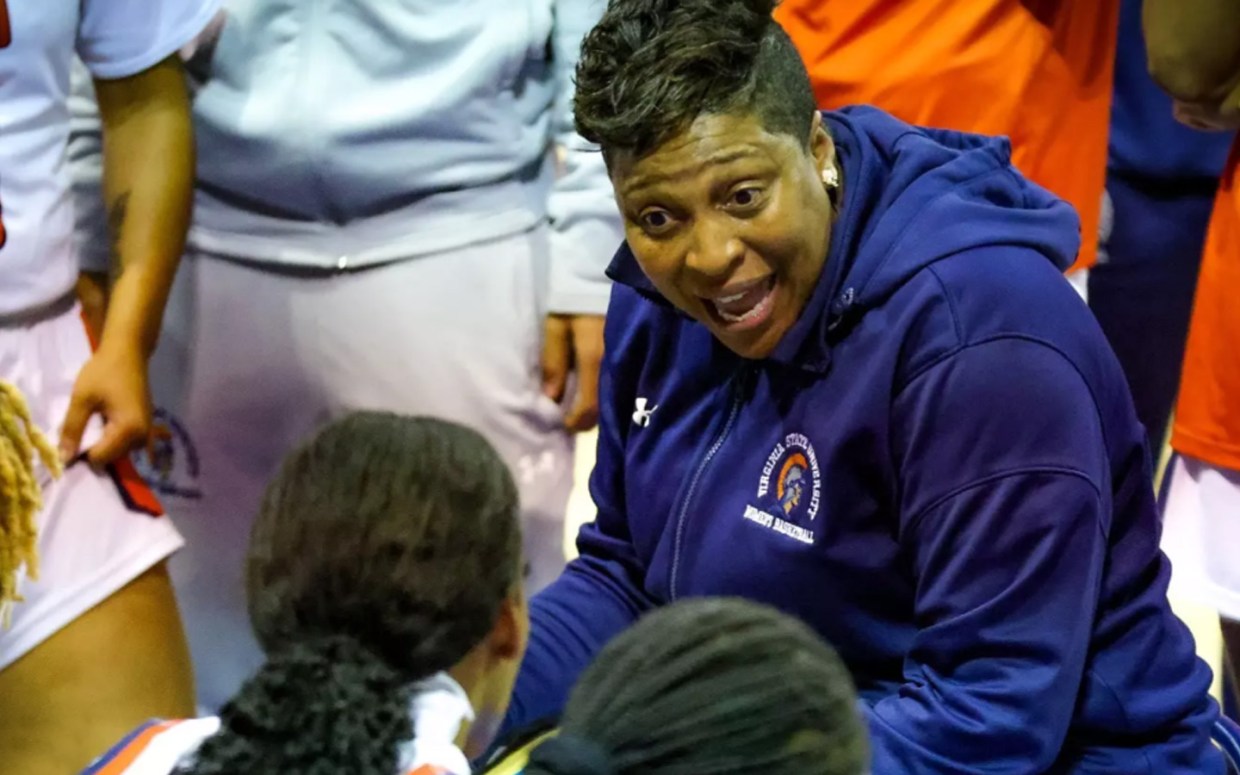 Virginia State head coach Nadine Domond HBCU