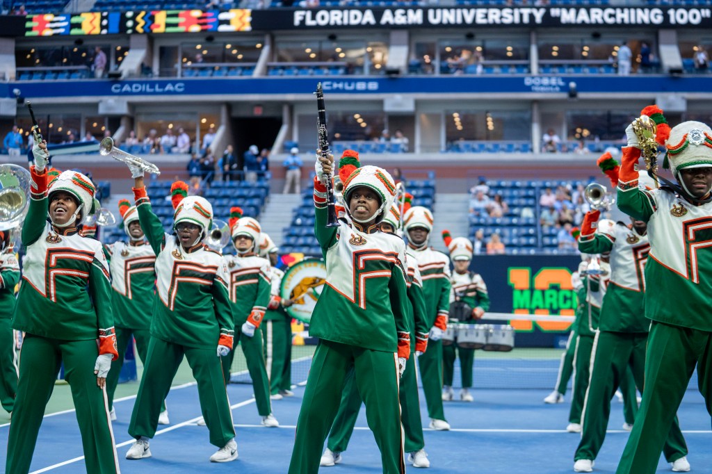 Marching 100 dances at U.S. Open