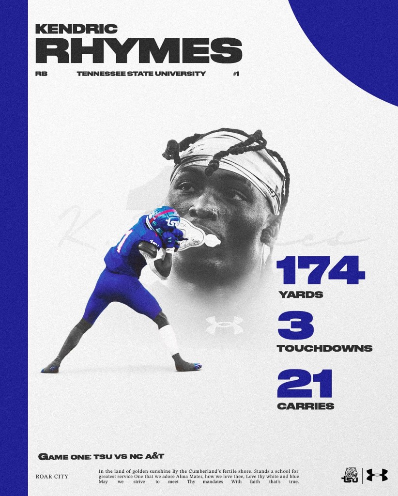 HBCU Tennessee State University Kendric Rhymes